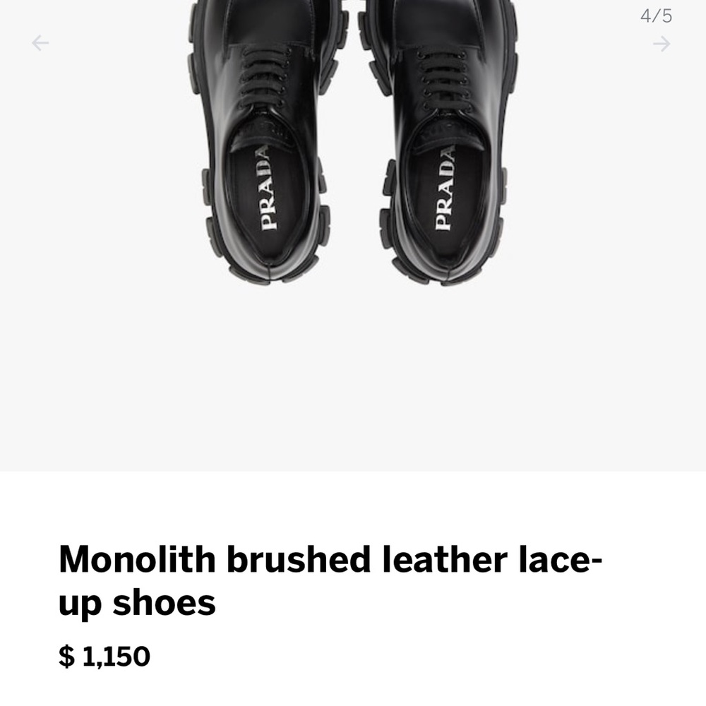 Prada Monolith Lug-Sole Creepers